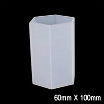 미라클 112 실리콘 몰드 육각기둥형 모음 UV 레진 에폭시 레진공예 미니어쳐, 112-1 실리콘 몰드 육각기둥형 60mmX100mm