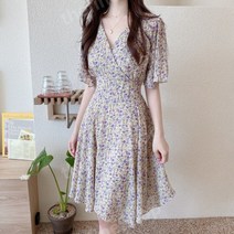 큐티한 여름 비치 쉬폰 원피스 66 77 88 99사이즈