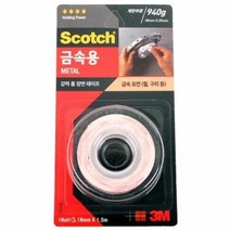 3M 스카치 강력 폼 양면테이프 금속용 부착 쓰리엠 사무용 접착 두꺼운 lkkds::