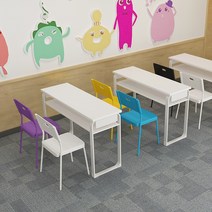 미술학원 책상 테이블 와이드 학원책상 고등학교 학원, 2000x400x750 단층