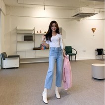 코지 여자 캐주얼 머스트잇 청바지 기모 배기핏 데님팬츠