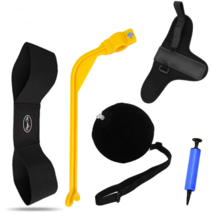 핸셀 골린이 골프 초보 스윙 치킨윙 연습 밴드 공 오버스윙 손목꺽임 교정 기구 도구 세트, 골프스윙교정세트