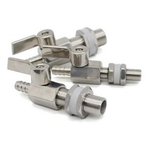 정화조 농업용 304 스테인리스 스틸 소형 배수 볼 밸브 미니 1/4 물 탱크 배출구 타워 8mm quot3/8quot, 1/2