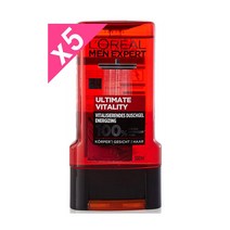 로레알 맨 엑스퍼트 Ultimate 샴푸 샤워젤 300ml x 5