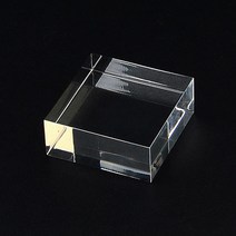 socean 투명 육면체 상품 디피 전시대-큐브모양 큐빅형 50 두꺼운 사각 평판 물건 받침대 상품 아크릴 판매대 아이