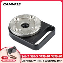 CAMVATE 표준 M6 암 ARRI Rosette 연결 마운트 나사산 중앙 구멍 및 카메라 케이지 리그용 1/4 quot나사 슬롯