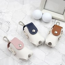 골프공 주머니 케이스 가방 파우치 선물 티, 브라운