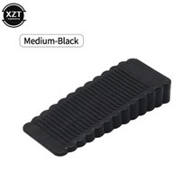 도어부품 안전 실리콘 도어 스톱 스토퍼 블록 웨지 홈 오피스 리어 리테이너 충돌 방지 정지 1 개, Black, M, Black+M