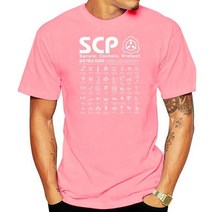 SCP Scp 필드 코드 티셔츠 남성용 100% 코튼 캐주얼 반팔 상의 2022 여름, [01] XXS, [17] Men Deep pink