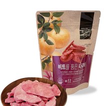 [후식N배박사] 달콤바사삭~비트를 품은 나주배 15g 1개 맛보기용 제주산 레드비트 동결건조칩 아기간식 과일칩 건과일