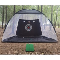 골프 연습 네트 어프로치 아이연 샷 연습, 3m그린치핑네트히팅패드볼지지대보내기볼10개