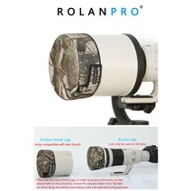 이누이크 셀프촬영 ROLANPRO SLR 망원 렌즈 캡 건 의류 시그마 탐론 캐논 니콘 300/400/500/600/800mm 위장 커버, [49] 300-800mm F5.6 EX DG, [01] A. Lens hood cap
