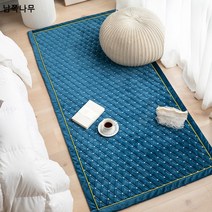 빈티지 보풀 매트 침실 카펫 순색 다다미 만포 침대 옆 매트 가정용 거실 티테이블 담요 세탁기