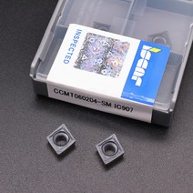 카바이트 인서트 CCMT060204 CCMT09T304 CCMT09T308 SM IC907 IC908 내부 선삭 공구 초경 선반 커터, [01] CCMT060204 SM IC907, [04] 100PCS10BOX