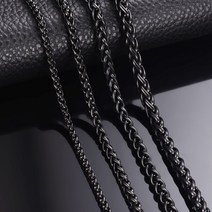 패션 목걸이 팔찌 남성용 패션 홍대 조각 너비 블랙 컬러 용골 크 체인 용 스테인레스 스틸 체인
