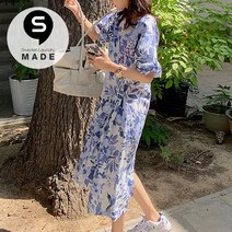 스웨덴세탁소 빅사이즈 롱원피스 레이디플리 SW2249