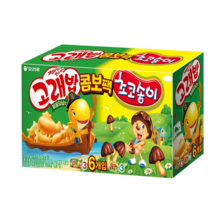 오리온 고래송이 미니믹스 과자세트, 고래빕 볶음 양념맛 3p + 초코송이 3p, 20세트