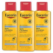 유세린 Eucerin 스킨 카밍 바디 워시 8.4 Fl oz 3개 238011, 16.9 Fl Oz (Pack of 1)