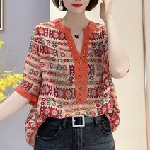 여름 여성 셔츠 반팔 블라우스 하늘비즈 C11 A179Q694