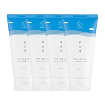 코리아나 푸르리 보습 크림 피부 장벽 강화 건조 판테놀 세라마이드 알란토인 진정 유아 태열 땀띠 케어 어른 추천 베이비 아기 바디 얼굴, 4개, 160ml