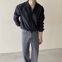 남자 오픈 카라 셔츠 루즈핏 사계절용 남방 8color