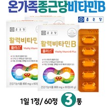 온가족 비타민제 수용성 멀티 VITAMIN B COMPLEX 식약처인증 건강기능식품 클로렐라 블루베리 채소 비오틴 판토텐산 활력 에너지 올인원 맞춤영양제 복합 기능성