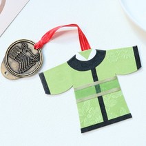 박씨상방 고급 전통의상 비단 책갈피(마패)