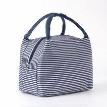 라인 보온보냉 도시락가방(5L) 지퍼형 #도시락 #샐러드 박스 #음료 내부 은박 단열재, 레드
