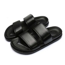 남녀 사무실 슬리퍼 빅사이즈 공용 검정 캐주얼화