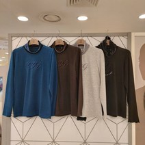 PBG 피가로골프웨 여성 벨보 하이넥 겨울티셔츠 긴상50%세일 따뜻한 소재와 소매끝 프릴장식과 카라 프릴장식이있어 이너로 코디하면 귀엽고 예쁜 긴팔티셔츠 90.95.100.105