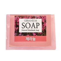 핸드메이드 제라늄 내추럴 아로마 비누, 제라늄내추럴_비누1개입
