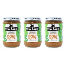 원스어게인 크런치 피넛 버터 언스위튼드 비건, 454g, 3개