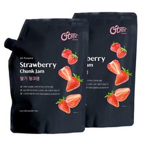 오트리푸드 딸기 청크잼 1kg 2개, 단품