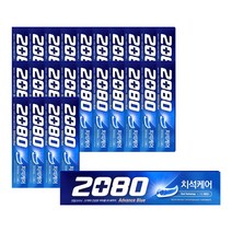 2080 치석케어 어드밴스 블루 치약 160g, 25개
