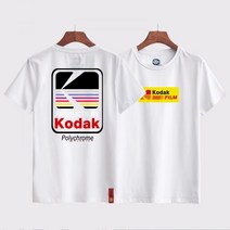 118453 커플룩 여름 힙합 ins 반팔 코닥 남성 여성 티셔츠 루즈핏 브랜드 kodak