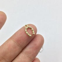 말발굽 편자 Eruifa 20pcs 710mm 말굽 골드실버 도금 아연 합금 매력 펜던트 보석 diy 목걸이 팔찌 귀걸이 2 색, 16k 골드