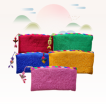 오복이네 색동 한복 지갑지퍼형