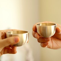 놋담 방짜유기 유기술잔 달술잔 2P, 단품