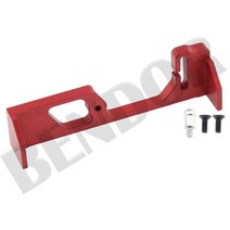Wltoys 1/28 RC 자동차 부품 금속 모터 마운트 고정 브래킷 서보 배터리 홀더 K969 K979 K989, [04] Battery Red