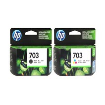 HP No.703 CD887AA CD888AA 프리미엄정품잉크, 정품잉크_검정컬러 세트, 1개