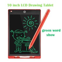 디지털 드로잉 테블릿 12inch 마법 칠판 lcd 쓰기 태블릿 드로잉 보드, 10인치 레드 싱글