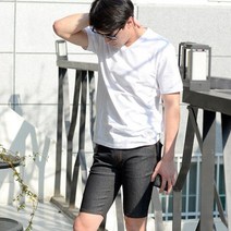 UH+JMM8540 물안빠지는남자생지청반바지블랙_S/N:B4+04DB33 ; 청바지 남자청바지 남성청바지 남자스키니진 남성청스키니 남자청스키니 남자데님스키