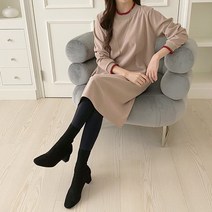 코지23 / 여자 베이직 수수한 키커보이는 모임룩 미디원피스