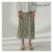 [써스데이아일랜드][Thursday Island] 여성 플라워 프린트 머메이드 스커트(T212MSK135W) 396421