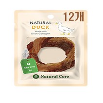 네츄럴코어 네츄럴덕 힘줄&오리링 건조간식/육포, 힘줄 & 오리링, 10g, 1팩