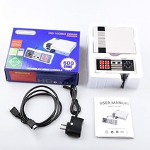 에뮬게임기 Coolbaby 레트로 클래식 휴대용 게임 플레이어 TV 비디오 콘솔 600/500 미니 내장 HDMI AV, 10 620AV-EU