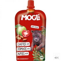 독일 MOGLi Quetschie Dattel Tomate Apfel 모글리 데이트 토마토 사과 퓨레 이유식 120g 5팩