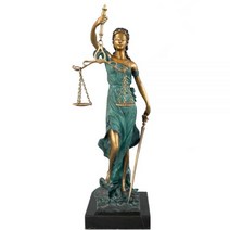 정의의 여신상 사무실 인테리어 변호사 법원 로펌 로스쿨 소품 장식품, 20)채색
