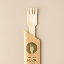 친환경 카페용품 개별포장 일회용 스푼 나무숟가락 140mm