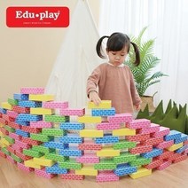 글로벌샵/ 쿠쿠토이즈 종이벽돌블록(중형오색-50PCS), 상세내용표시